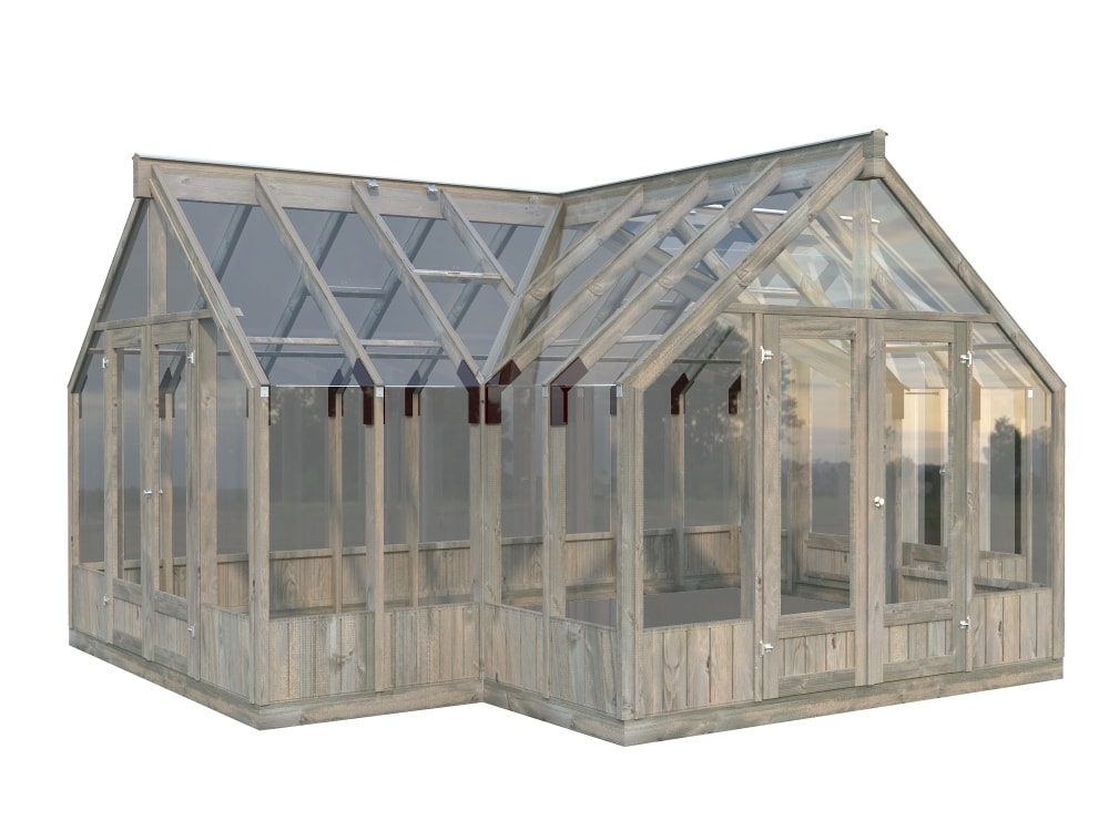 Palmako Emilia drivhus/pavillon ubehandlet 19,1 m2 - Garage / Carport / Redskabsskur, Udemiljø