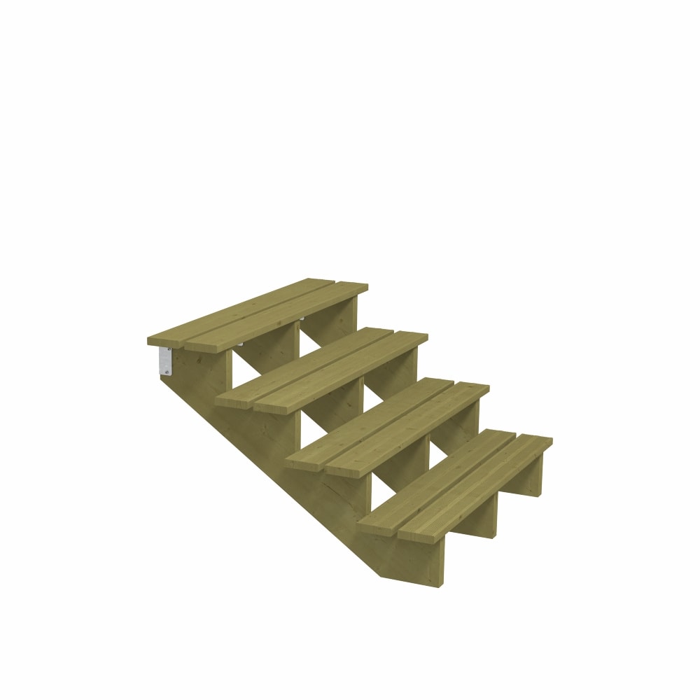 Plus terrassetrappe 4 trin 104 x 71 x 180 cm