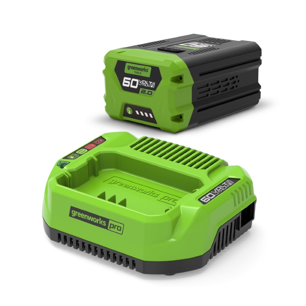 Greenworks startsæt 60V med universal lader og batteri