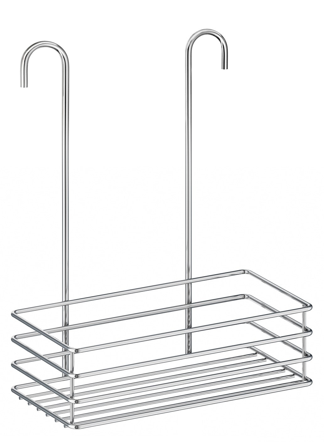 Beslagsboden brusekurv i sort til bruseblandere H330 mm