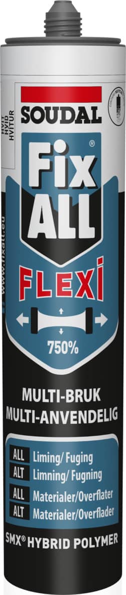 Soudal Fix ALL Flexi fugeklæber hybrid polymer hvid 290 ml