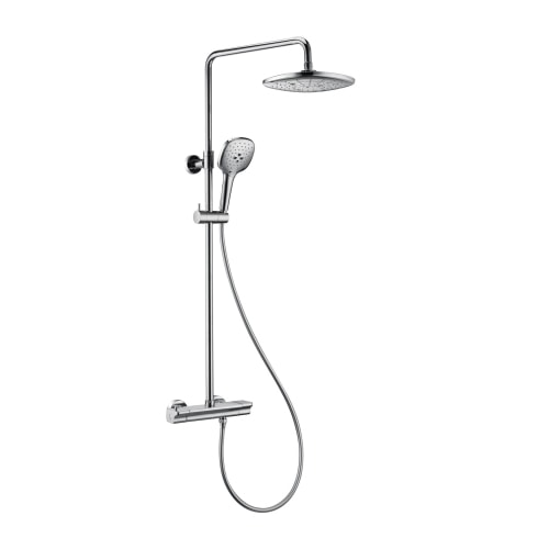 Bathlife Sjö komplet brusesystem i krom med termostat