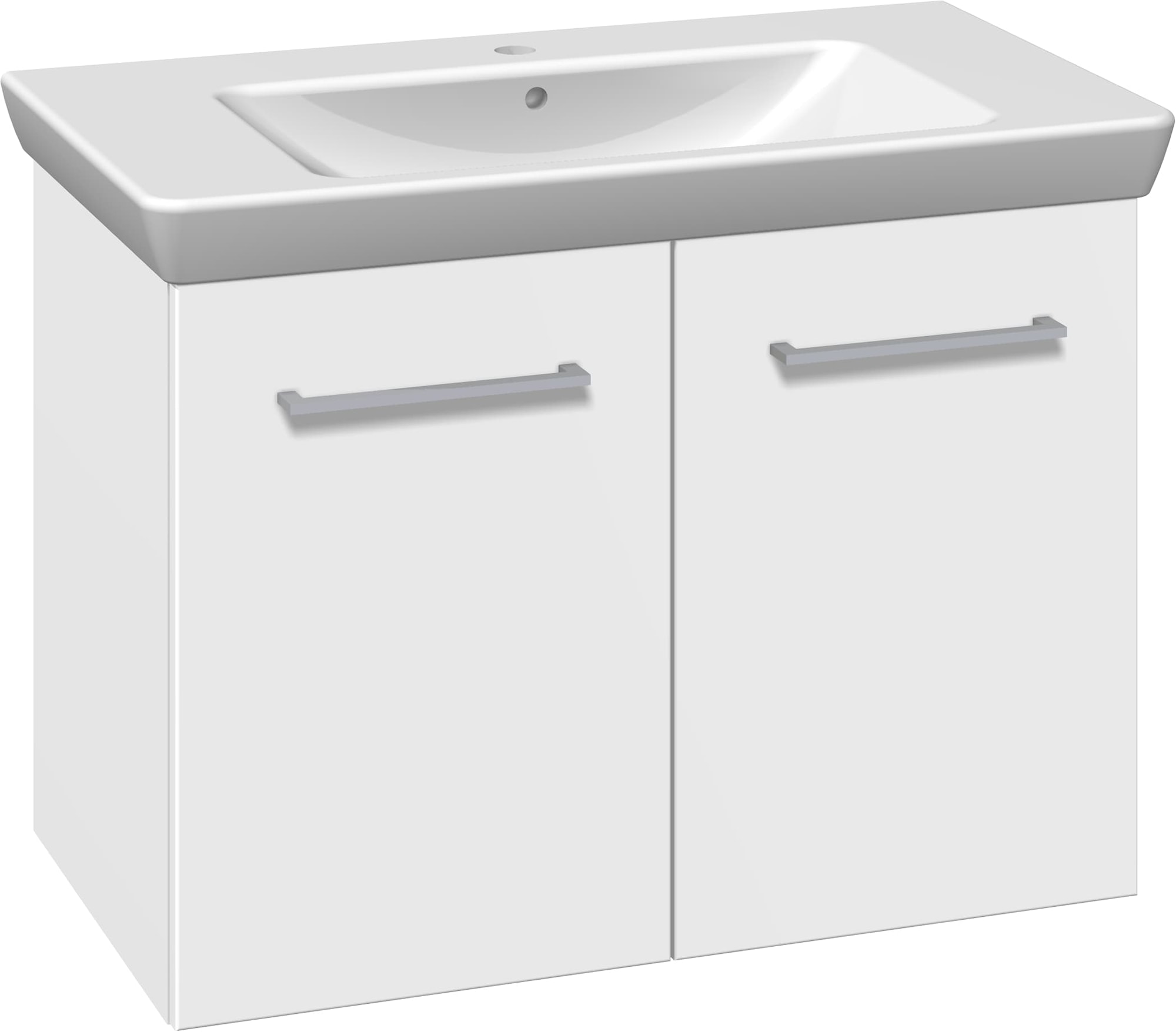 Scanbad Multo vaskeskab Lotto XL vask 2 låger