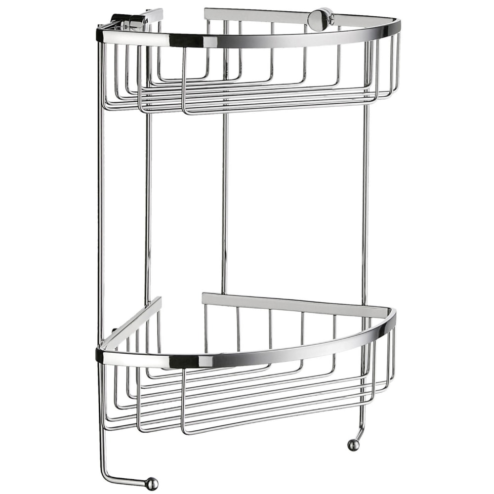 Smedbo Sideline brusekurv dobbelt krom 195 x 195 x 342 mm