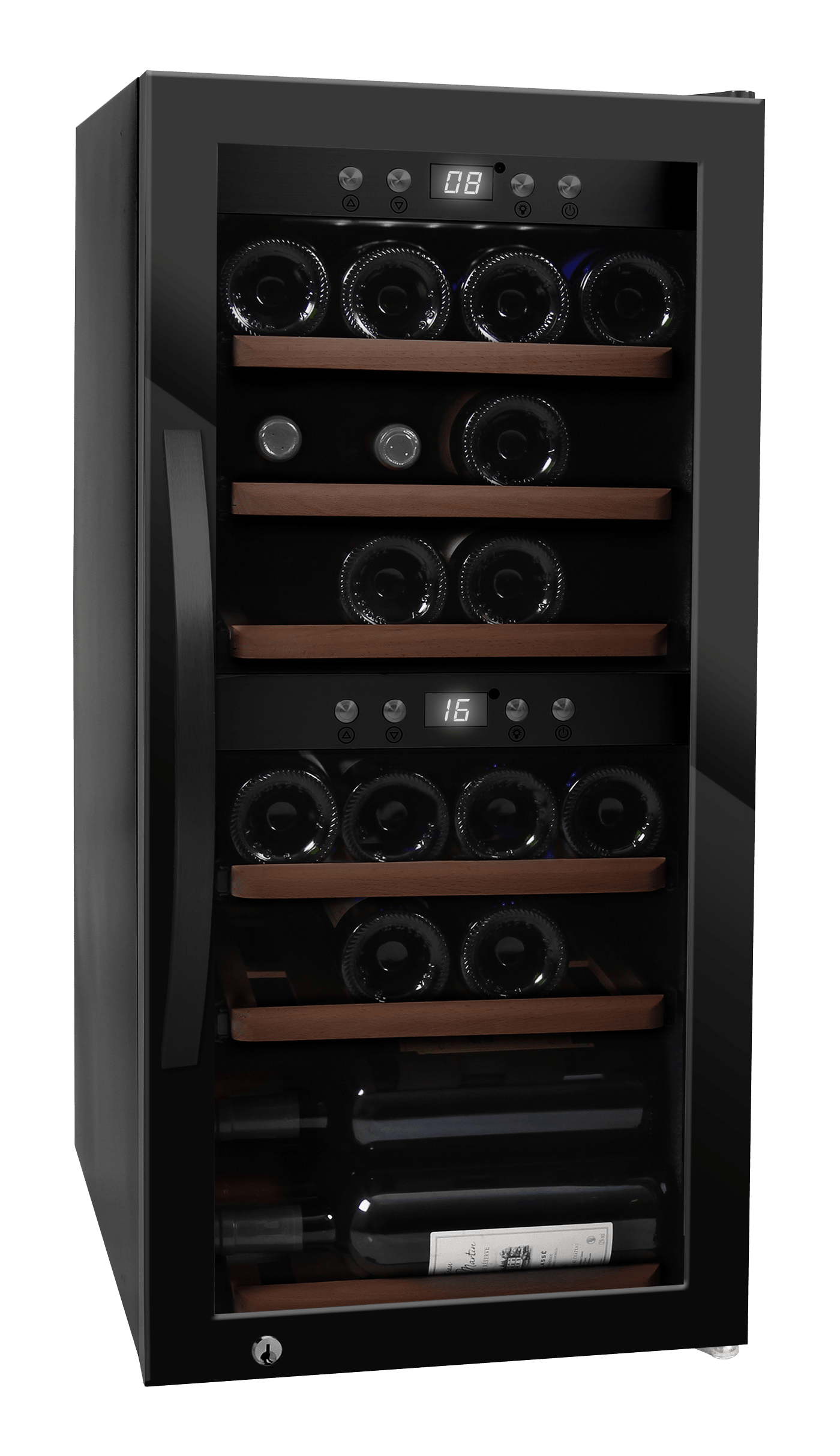 mQuvee WineExpert 24 Fullglass Black fritstående vinkøleskab