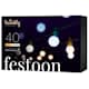 Twinkly Festoon Lights 40 AWW partylyskæde BT/WIFI IP44 20 meter