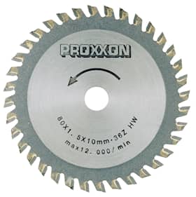 Proxxon rundsavsklinge hm Ø 80 36 tænder.Proxxon nr. 28732