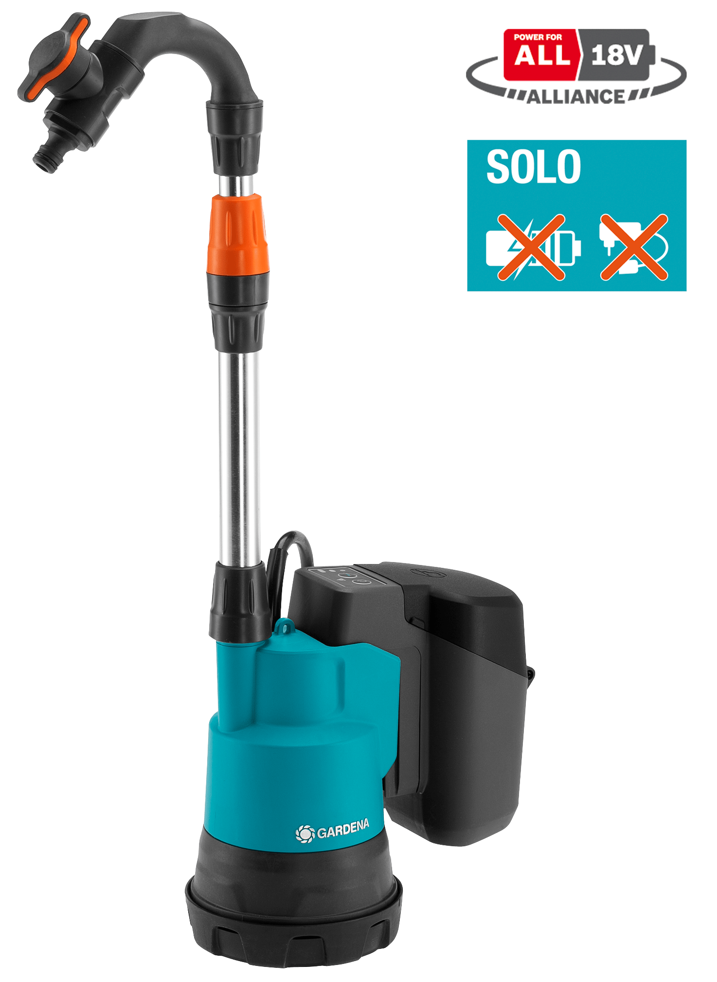 Gardena 2000/2 regnvandstøndepumpe 18V uden batteri og lader