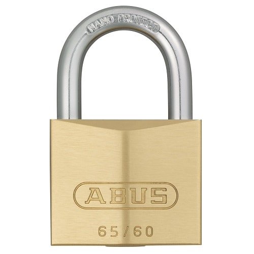 Abus hængelås messing 60 mm. nr. 6601 enslukkende