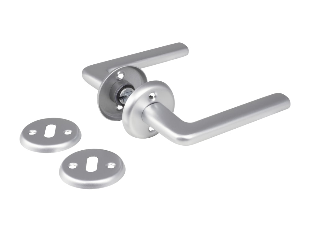 Jasa Lyra dørgreb i alu inkl. nøgleskilt