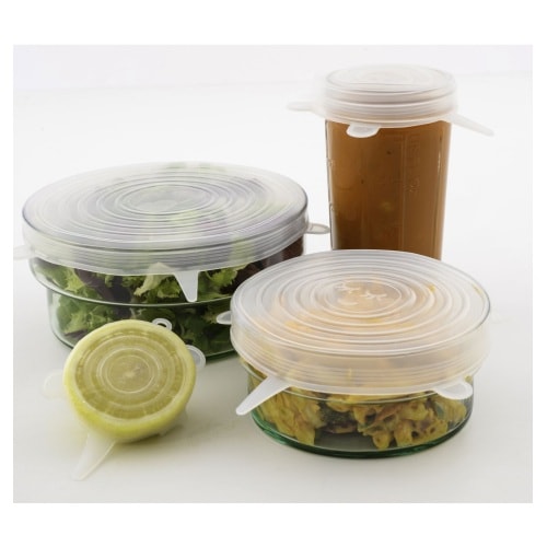 Dotz fleksible låg transparent silikone Ø6, 9, 11, 14, 16, 21 cm 6 stk.