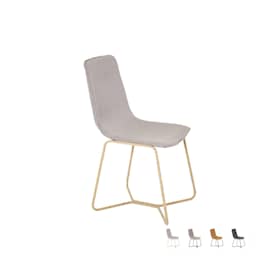 Venture Design X spisebordsstol i grå og egetræslook