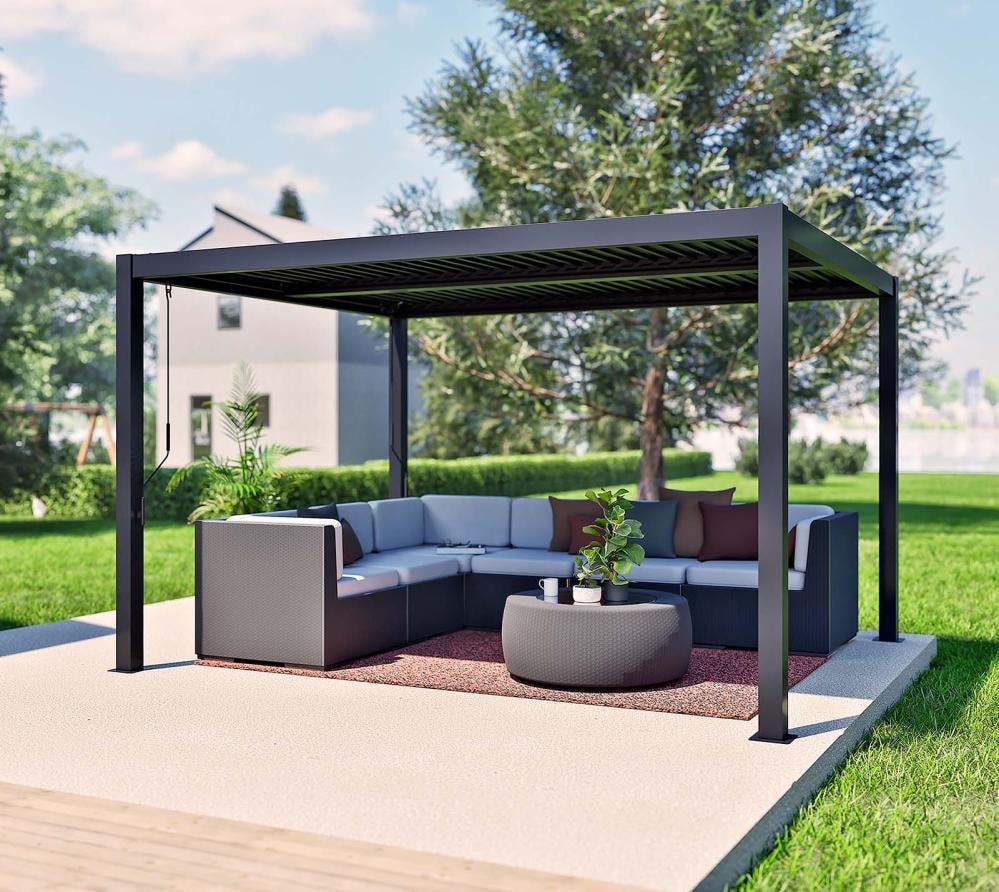 SJ52034_Sojag_Stahl_Pergola_Milo_10x12_Lifestyle_1
