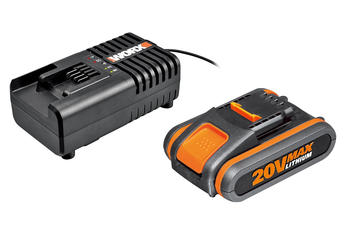 Worx 20V batteri-pakke med 1 batteri og lader