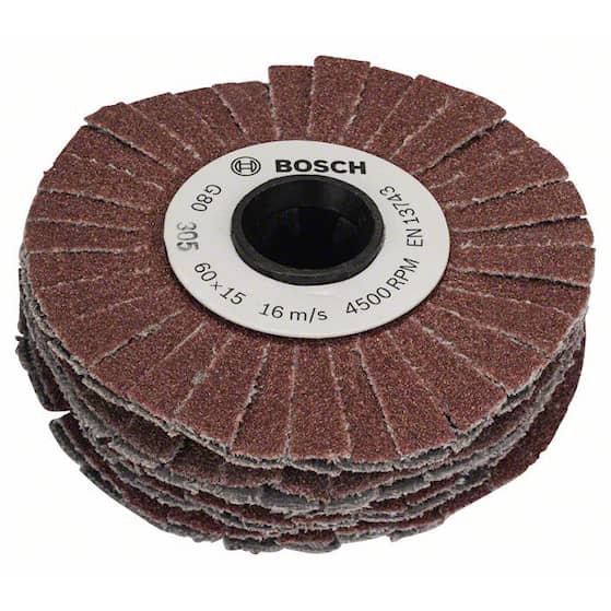 Bosch fleksibel sliberulle 15 mm korn 80 1600A00154