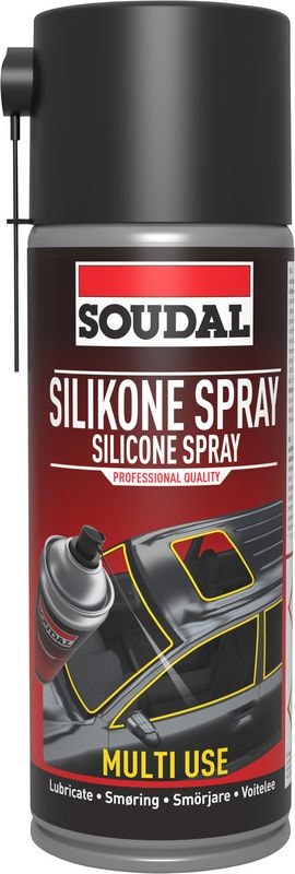 Soudal silikone spray til mekaniske dele, plast og gummi 400 ml