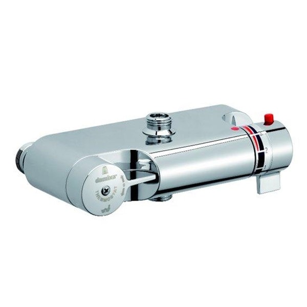 Damixa TMC termostatbatteri i krom til kar og brus uden rosetter