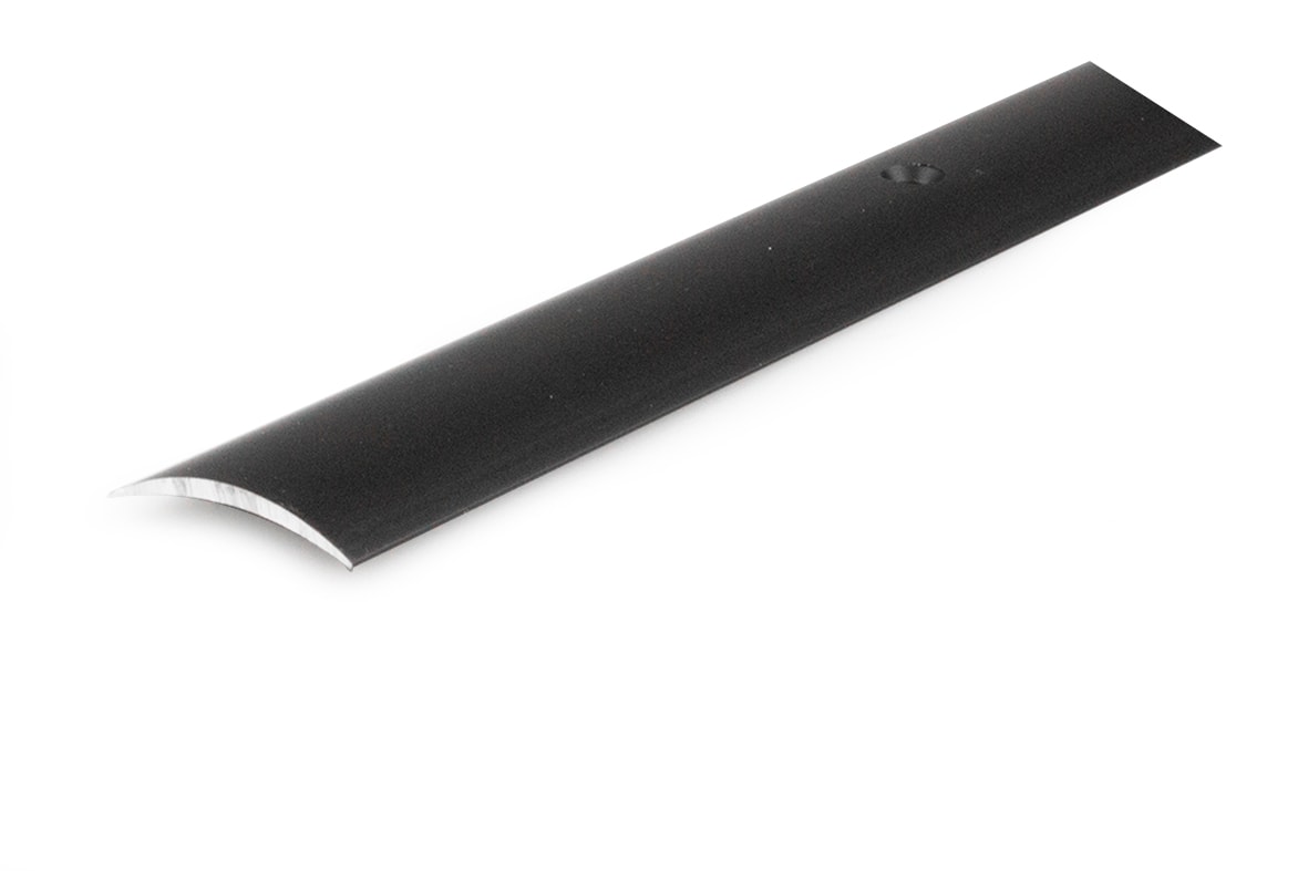 Habo tæppeliste sort med skruehul 30 x 5 x 1000 mm
