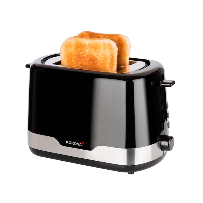 Korona 21232 Breakfast Toaster brødrister sort/stål til 2 skiver 850W