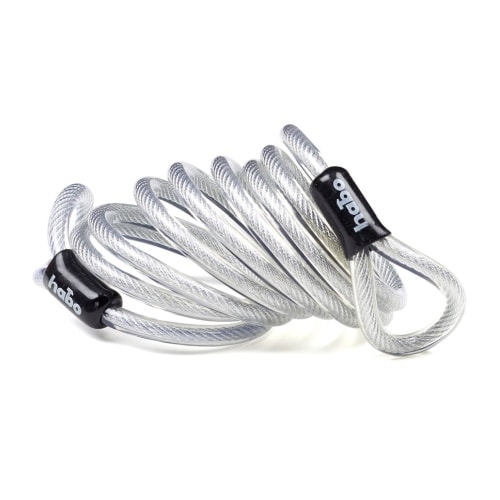 Habo låsekabel med øjer klar wire 1,8 meter 803-8