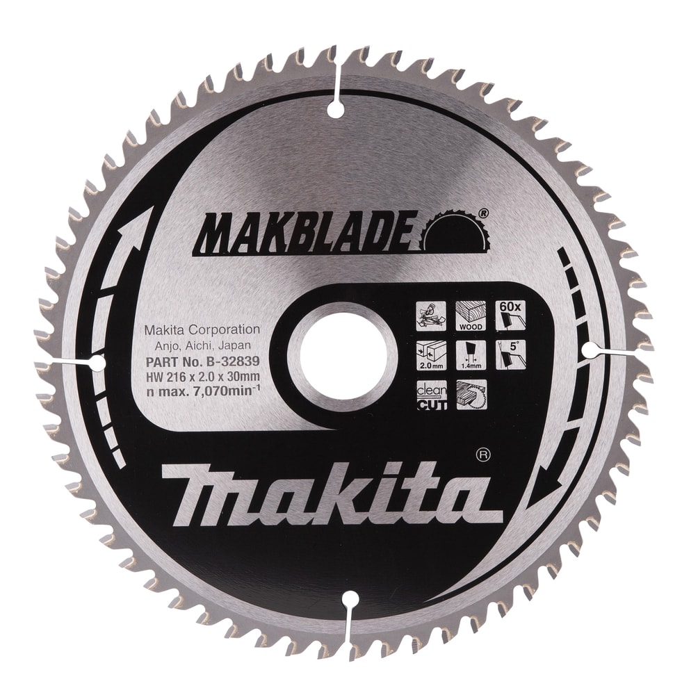 Makita savklinge til træ Makblade 216x30x2,0mm 60T