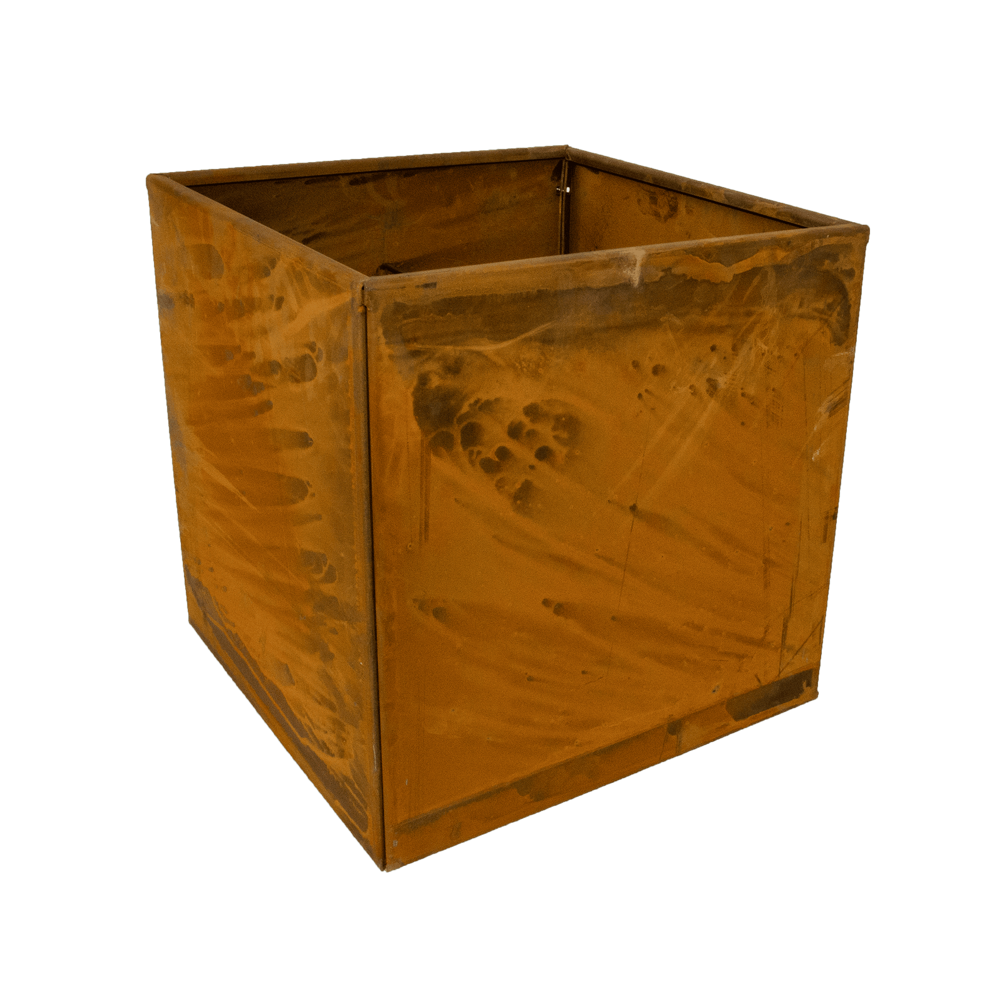 Hortus krukke corten 2 mm med bund 40 x 40 x 40 cm