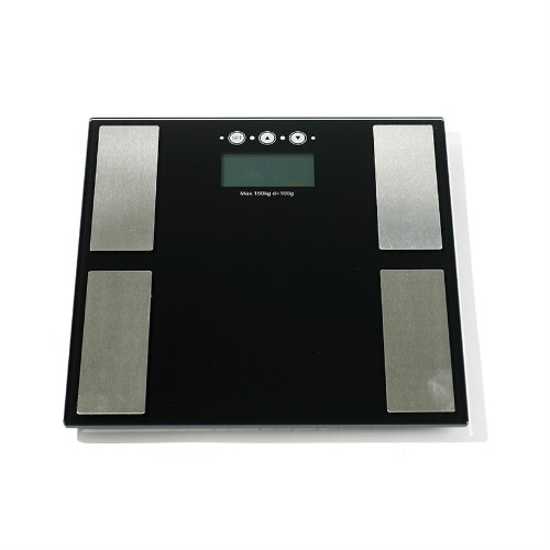 Scandinavia Bathroom personvægt sort med bodyfat maks. 150 kg