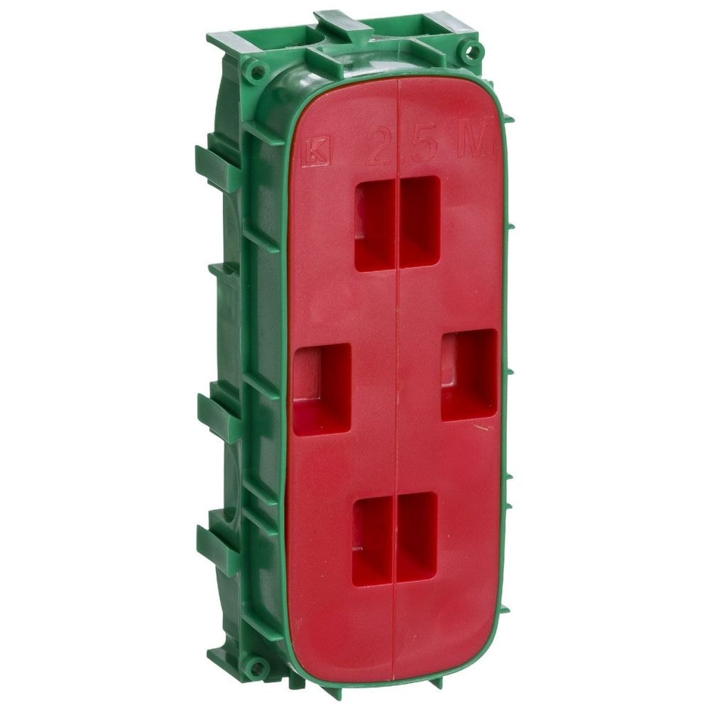 LK Fuga indmuringsdåse til afbryder og stikkontakt grøn 2 1/2 modul