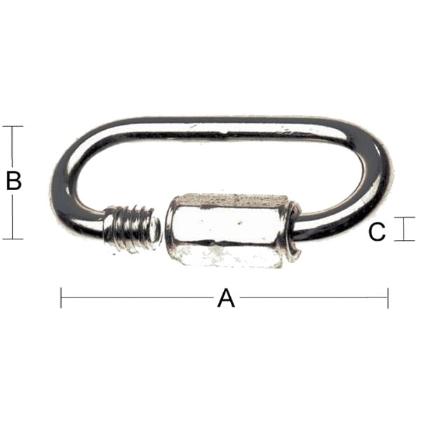 Habo skruenødled Elforzinket 75 x 18 x 8 mm 2 stk