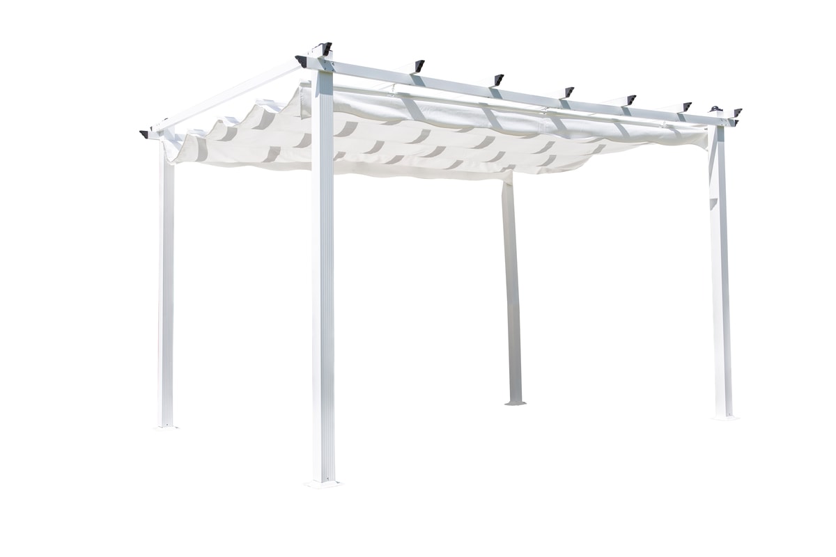 Venture Design Lazio pergola i hvid 295 x 295 x 250 cm