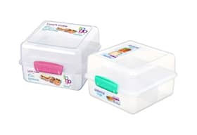 Sistema To Go Lunch Cube madkasse klar / pink 1,4 liter