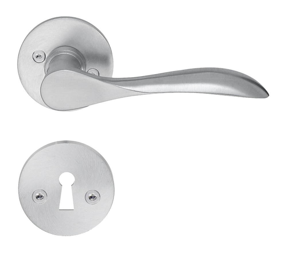 Beslagsboden B857 Design indendørsgreb børstet krom 110 mm