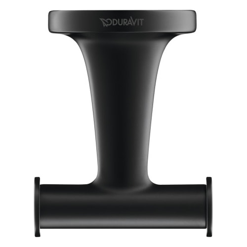 Duravit Starck T dobbelt håndklædekrog i mat sort