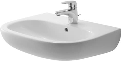 Duravit D-Code håndvask med hanehul 55 x 43 cm Sieger Design