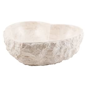 GemLook GL453 håndlavet håndvask, hjerteformet i beige marmor Ø41 x 15 cm