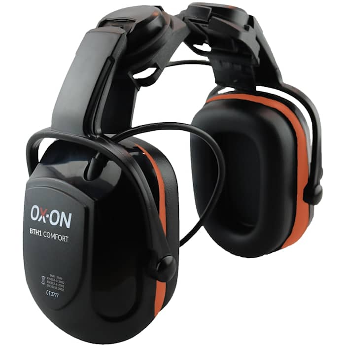 OX-ON BTH1 Comfort høreværn med bluetooth, AUX og mikrofon, til hjelmmontering