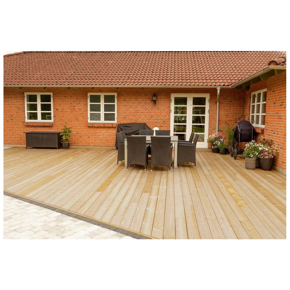 Frøslev Træ terrassebræt trykimprægneret grøn 27 x 120 mm pakke à 12 m2