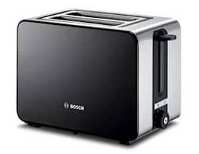 Bosch toaster/brødrister sort/stål 2 skiver 1050W TAT7203