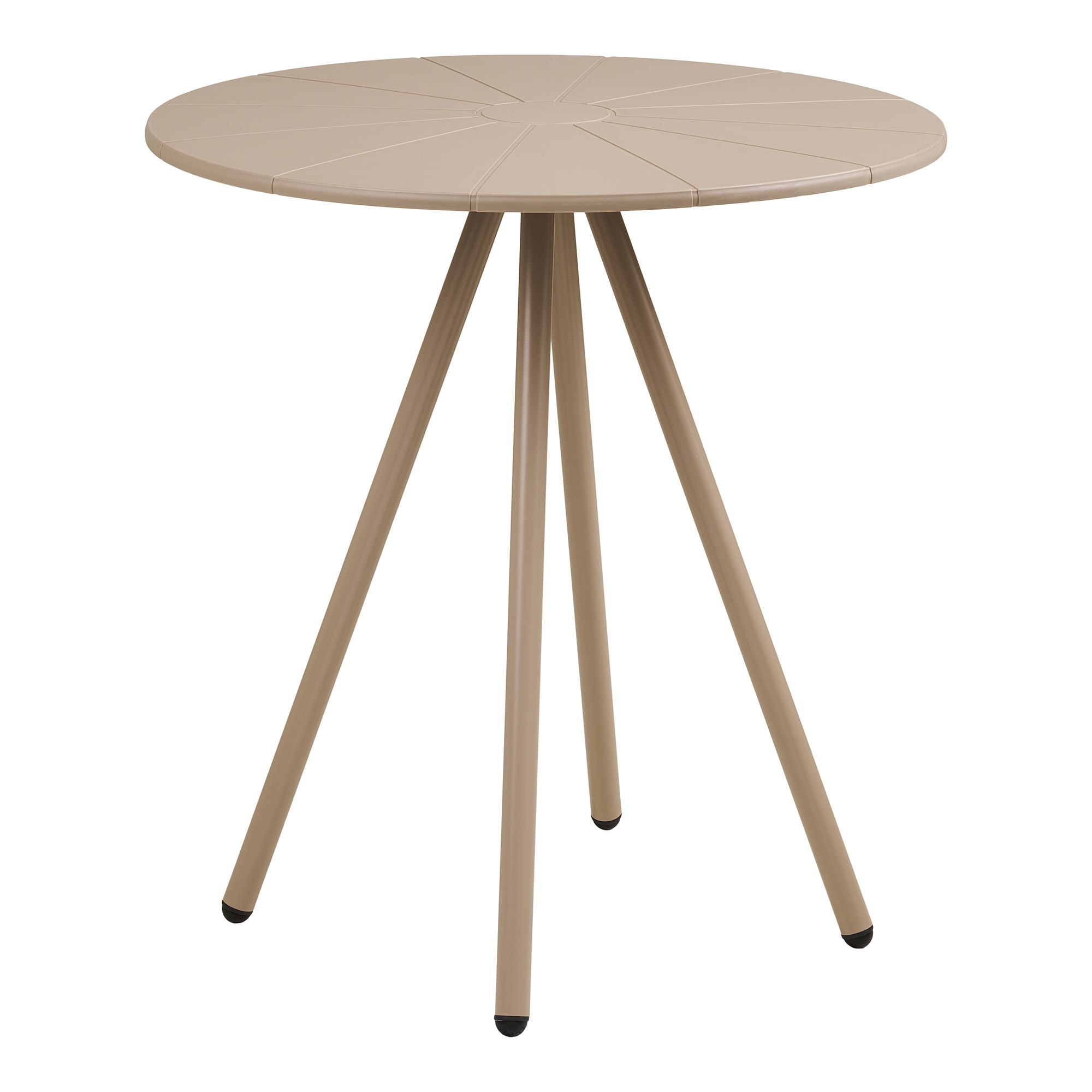 House Nordic Barletta cafébord polypropylen/stål taupe Ø70 x 73,5 cm