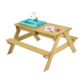 TP Toys picnicbord i natur med vask 89 x 94 x 51 cm
