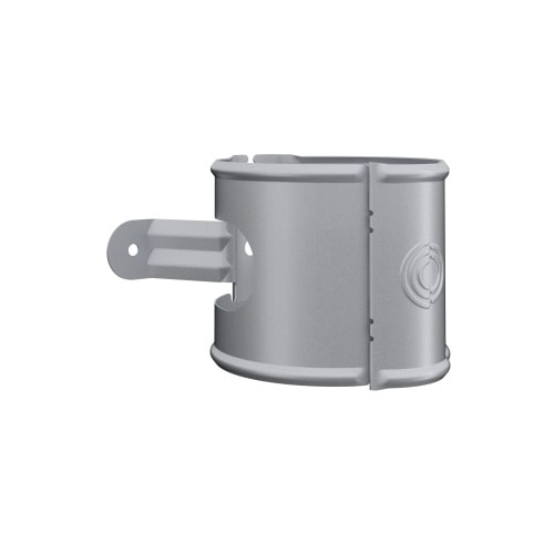 Lindab Rainline SSVU rørholder til skruemontage i sort 100 mm