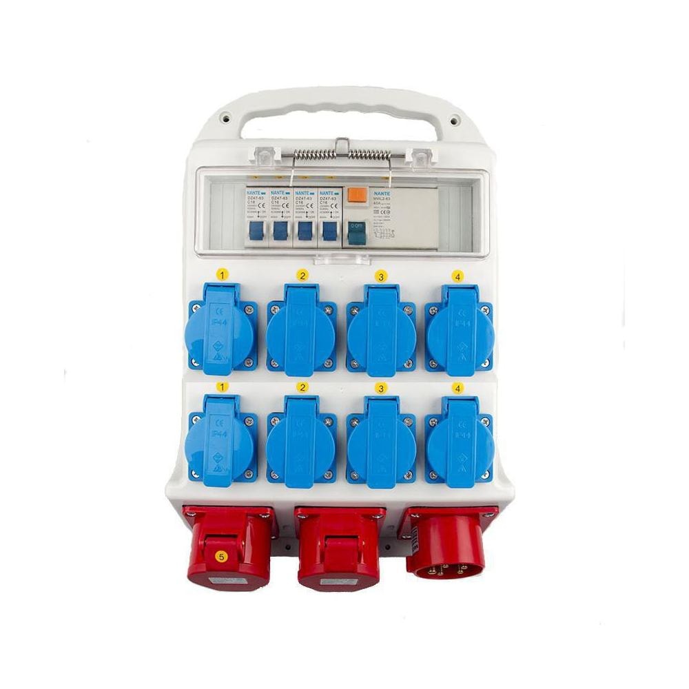 Elworks byggepladstavle medium 16A 10 udtag ABS plast (2019 version)