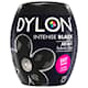 Dylon maskin tekstilfarve 12 Intense Black med salt. Pakke med 350 gram.