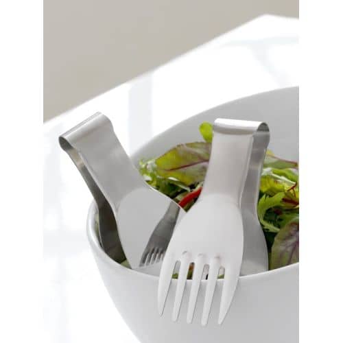 Steel-Function Parma mini salathånd sæt i stål med 2 stk 14 cm