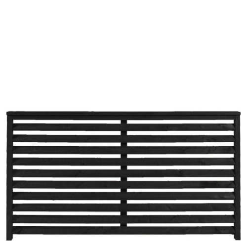 Plus Kyoto hegn i grundmalet sort 160 x 90 cm