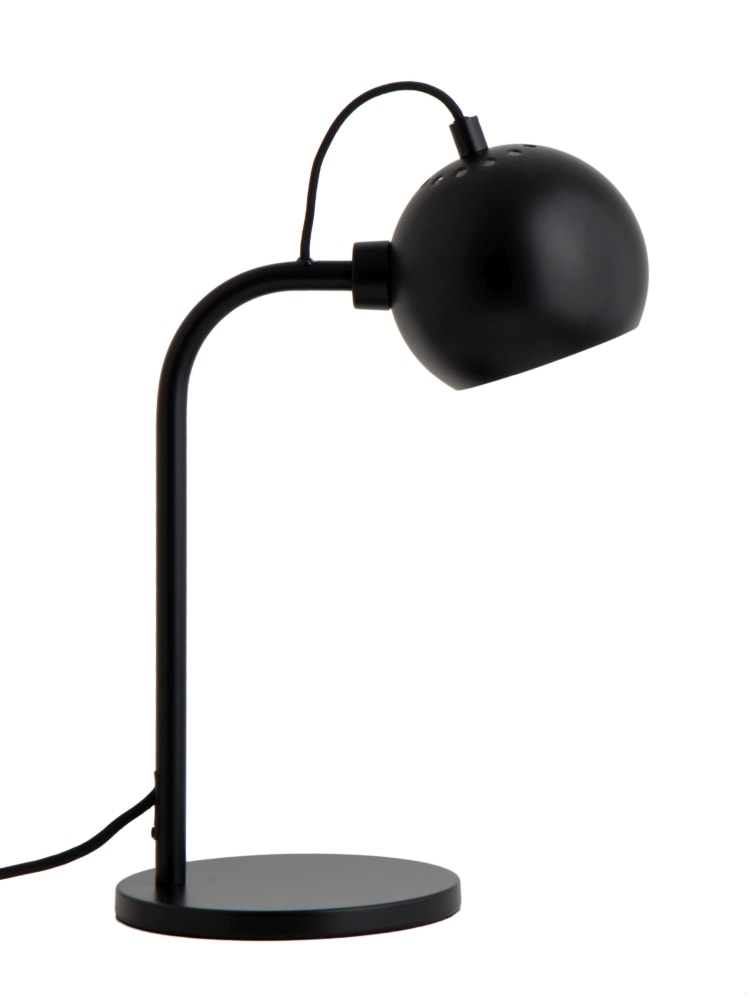 Frandsen Ball Single bordlampe matt black E14 Ø12 cm