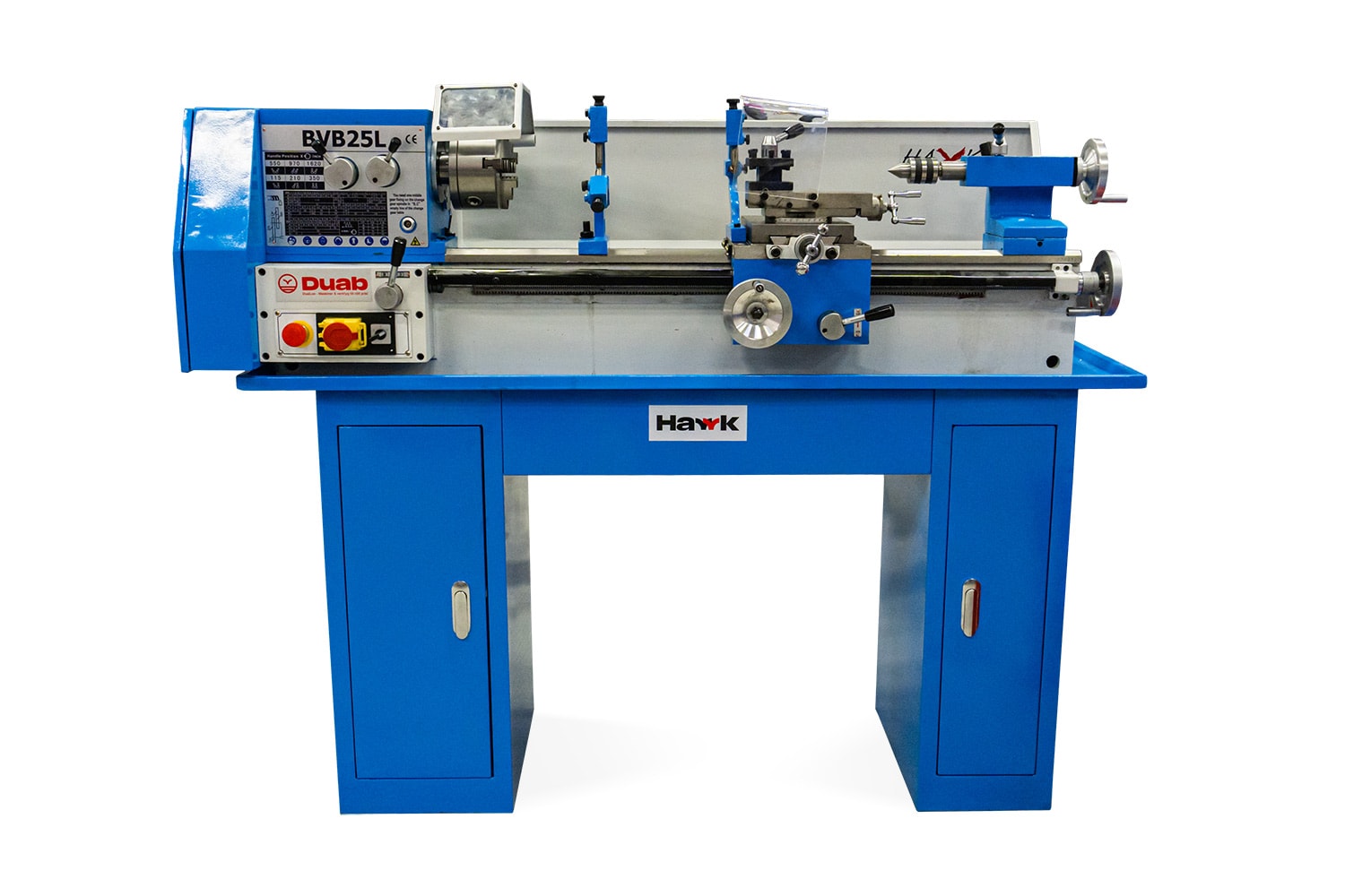 Hawk Metaldrejebænk BVB25L 740 1-faset inkl. stativ
