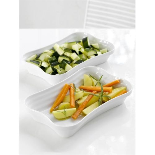 Steel-Function Bari ovnfast fad i hvid porcelæn 27 x 17 x 5 cm