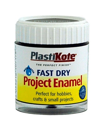 Plasti-kote hobbylak i sort mat B2.Dåse med 59 ml.