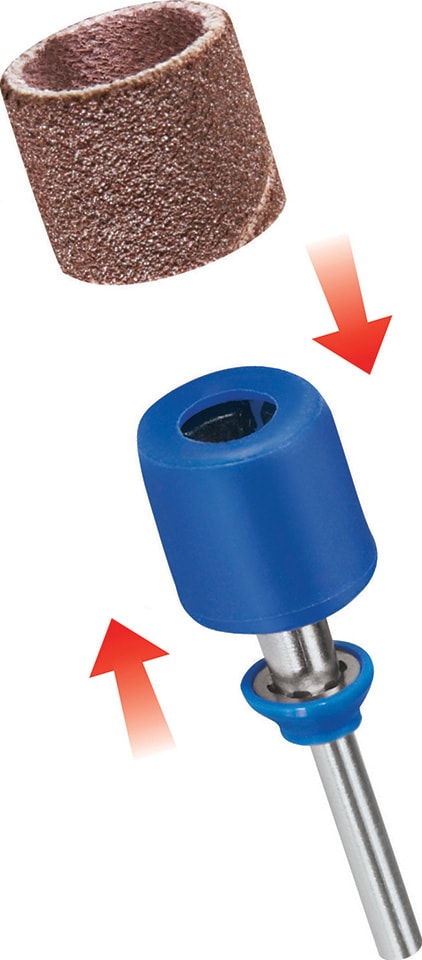 Dremel slibebånd og spindel. Dremel SC407 med SpeedCic